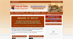 Desktop Screenshot of canyonstateinspections.com